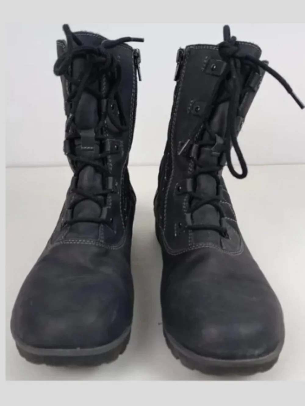 JBU by‎ Jambu Fargo Womens 8.5M Black Waterproof Lace up Foax Fur Snow Boots
